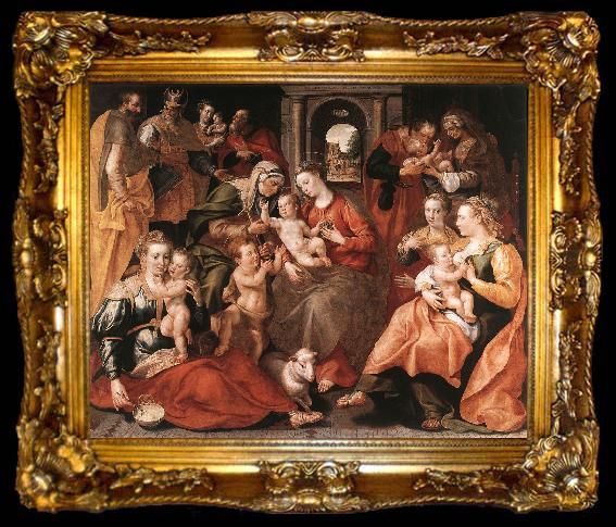framed  VOS, Marten de The Family of St Anne aer, ta009-2